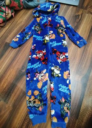 Комбинезон кигуруми пижамы paw patrol 4-5 104 110 щенячий патруль