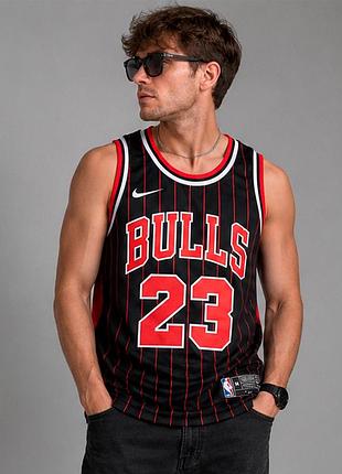 Мужская футболка в полоску nba bulls nike m