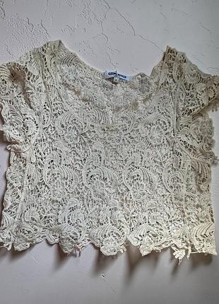 Трендовий вʼязаний топ макраме  new look (m)