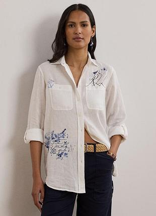 Льняна сорочка lauren ralph lauren