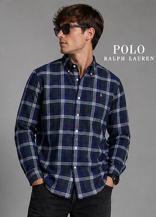 Оригінальна чоловіча картата сорочка polo ralph lauren 4xl