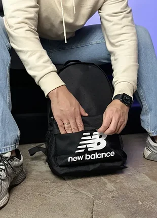 Рюкзак черный спортивный new balance сумка портфель 1950 балланс