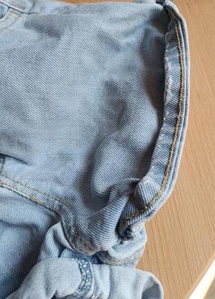 Шорты джинсовые с поясом плотные. 2