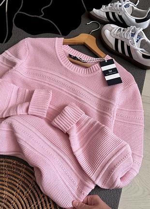 Новый пудровый свитер oversize