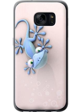 Чехол 2d пластиковый на телефон samsung galaxy s7 g930f геккончик "1094t-106-58250"