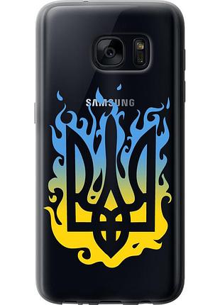 Чехол 2d пластиковый патриотический на телефон samsung galaxy s7 g930f герб v1 "5258t-106-58250"