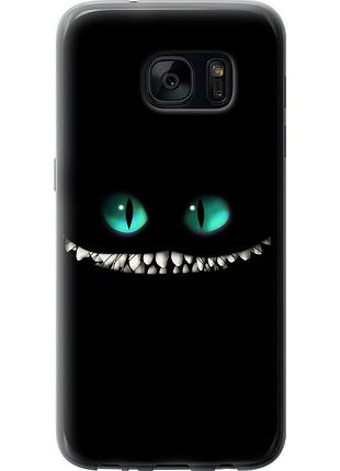Чехол 2d пластиковый на телефон samsung galaxy s7 g930f чеширский кот "689t-106-58250"