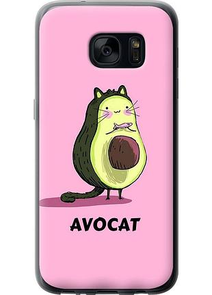 Чехол 2d пластиковый на телефон samsung galaxy s7 g930f avocat "4270t-106-58250"