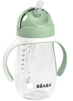 Поїльник з трубочкою beaba 300 мл green