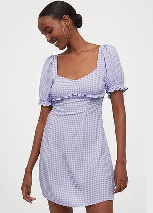 Сукня жіноча h&m літня сукня в клітинку 36/4