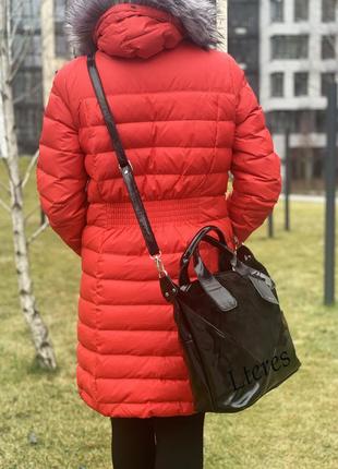 Женская черная лаковая замшевая сумка, цвета в ассортименте9 фото