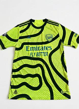 Яскрава футбольна футболка фк арсенал (arsenal) 2023/2024 adidas aeroready, розмір m (slim fit)