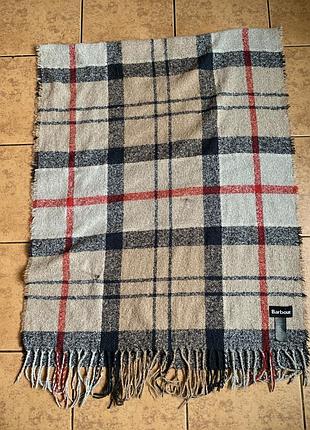 Шарф палантин  barbour tartan boucle scarf