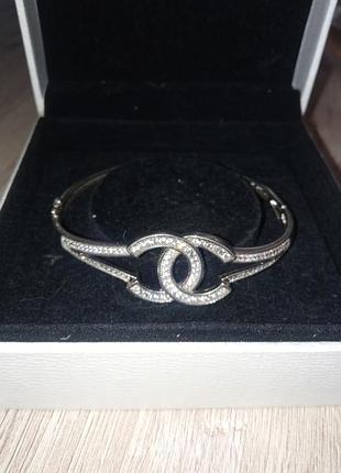 Серебряный браслет в стиле chanel 925 проба