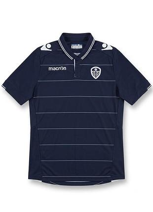 Поло leeds united x macron / спортивна теніска лідс юнайтед / футболка мерч оригінал