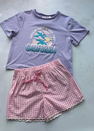 Пижама на девочку летняя california primark р.134 см (8-9 лет)