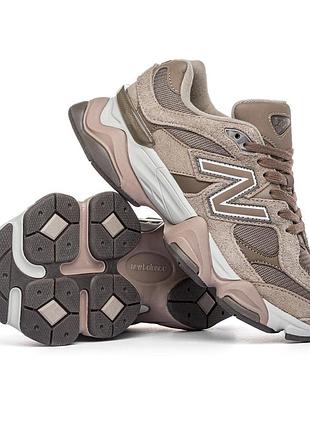 Стильные кроссовки new balance 9060 brown v2