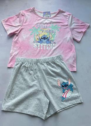 Піжама на дівчинку літня lilo and stitch disney&primark р.146 см (10-11 років)