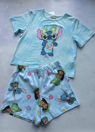 Піжама на дівчинку літня lilo and stitch disney&primark р.146 см (10-11 років)