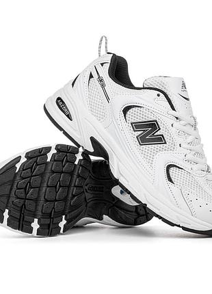 Стильные кроссовки new balance 530 white black