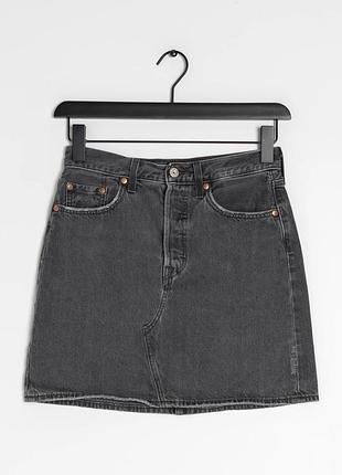 Levi's decon iconic skirt (або icon skirt) premium левайс джинсова спідниця