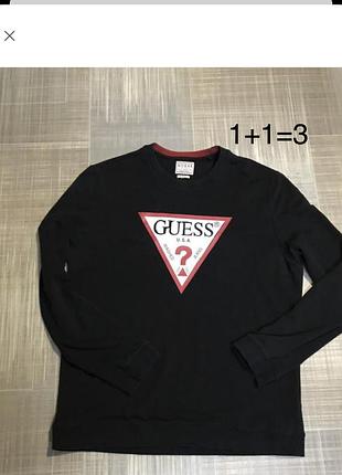 Guess 💙чоловічий одяг/чорна кофта-світшот 💛44/xxl/52