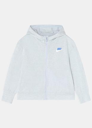 Худі кофта з капішоном nike на блискавці nike sportswear full zip jersey hoodie для дівчаток
