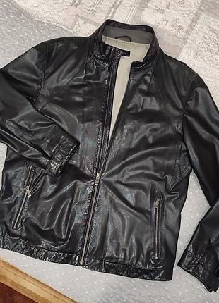 Кожаная куртка zegna sport