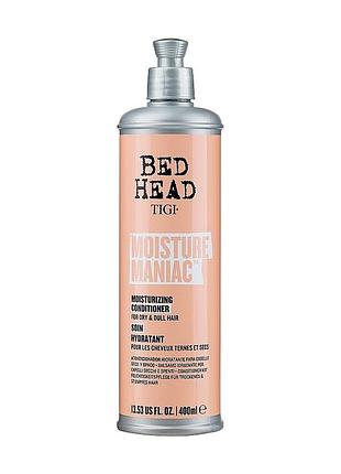 Зволожувальний кондиціонер для волосся tigi bed head moisture maniac moisturizing conditioner 400 мл
