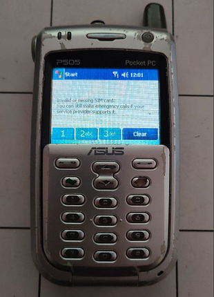 Карманный компьютер кпк asus p505