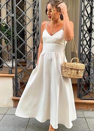 Шикарный молочный свободный сарафан из смесового льна zara
💫💫💫💫💫💫💫💫💫💫💫💫💫
