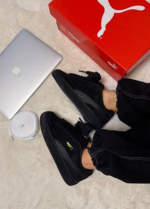 👕puma suede xl black