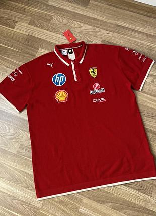 Бавовняна вʼязане поло puma x ferrari 2025
