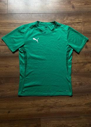 Чоловіча спортивна футболка puma m-l drycell зелена оригінал нові колекції