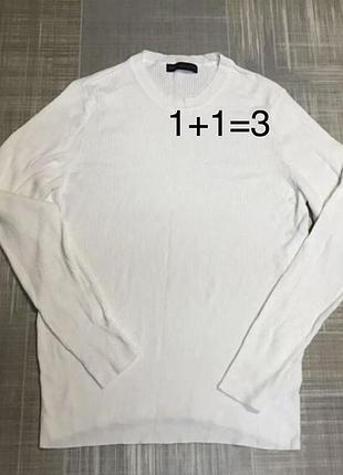 Marks&spenser💙чоловічий одяг / біла кофта -гофре💛40/l/48