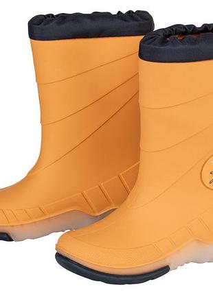 Резиновые сапоги с подсветкой для мальчика lupilu 3m scotchlite™ 436972 24-25 желтый