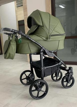 Детская коляска baby pram avenue 2 в 1 (экокожа)