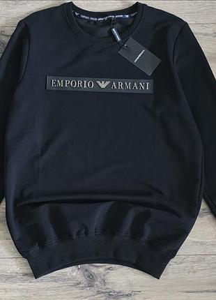 Emporio armani оригинальный свитшот черный | новый с биркой | s/m