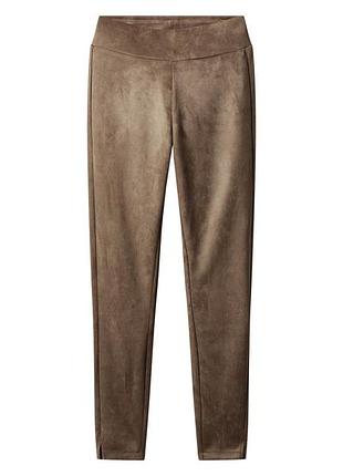 Джеггинсы замшевые для женщины esmara lycra® 486413 s коричневый