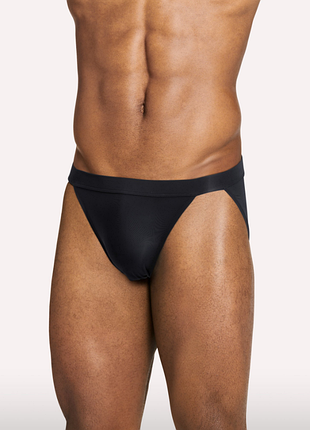 Мужские стринги jockey elance string из микрофибры, черные - 1 шт