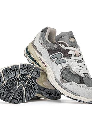 Стильные женские кроссовки new balance 2002r protection pack rain cloud grey