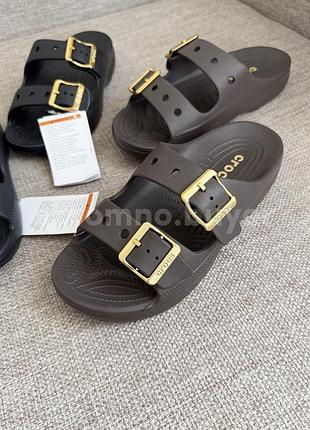 Шльопанці crocs коричневі 38-39р.  нові , не підійшов розмір