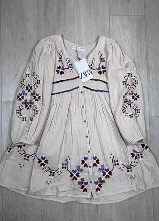 Дитяча вишита сукня zara 
100% бавовна