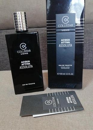 Collistar acqua attiva assoluta туалетна вода 100 мл, оригінал