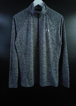 Жіночий зіп лонгслів для тренувань under armour  tech woman 1/2 zip twist heatgear loose fit l