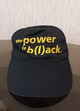 Кепка the power is black