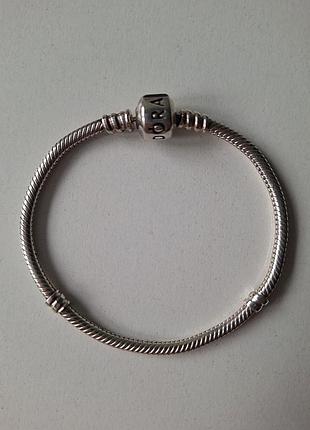 Серебряный браслет pandora оригинал. серебро 925 ale.