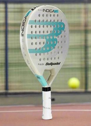 Ракетка для падел-тенісу жіноча bullpadel indiga 2025 w біла