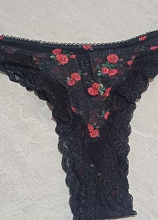 Трусики сеточка+кружево primark