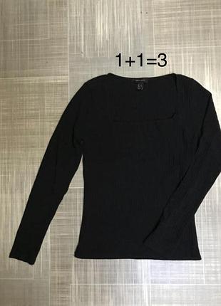 New look💙жіноча чорна кофтах з декольте💛36/s/44